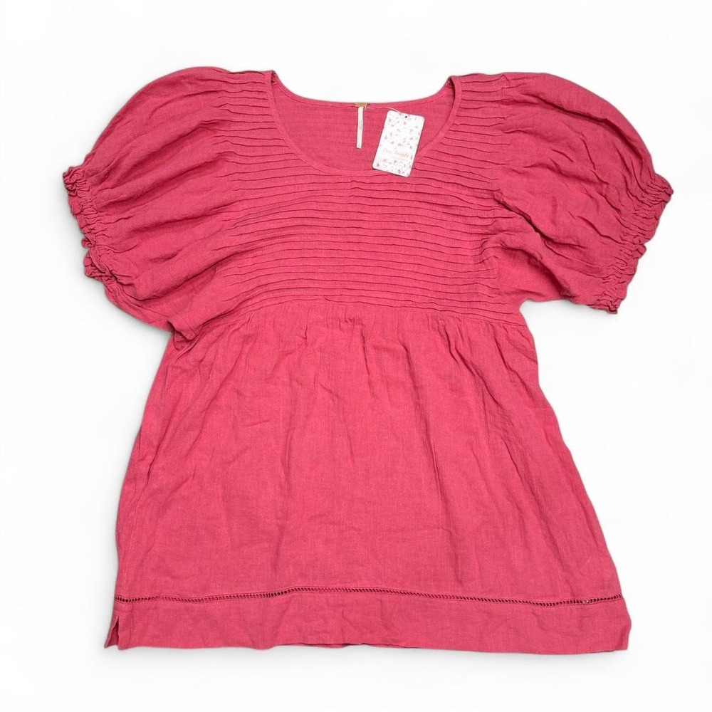 Free People pink mini shirt dress in size S